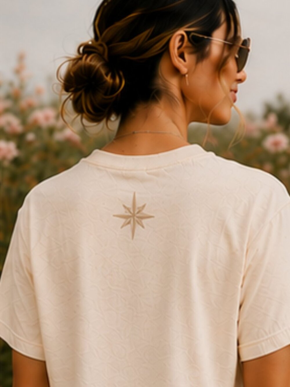 Vintage Peony Bouquet Tee | Comfort Colors 1717 | With Bliss - Picture 3 of 4
